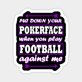 American Football Touchdown Girl Saying Magnet