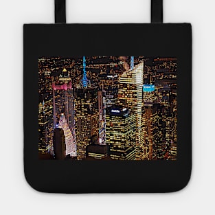 new york at night Tote