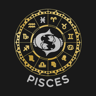 Pisces Zodiac Circle T-Shirt