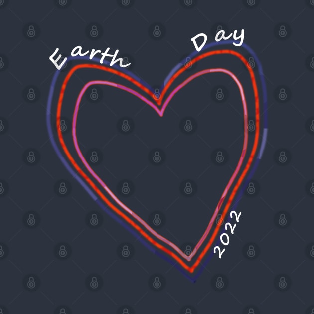 Earth Day Hearts 2022 by ellenhenryart