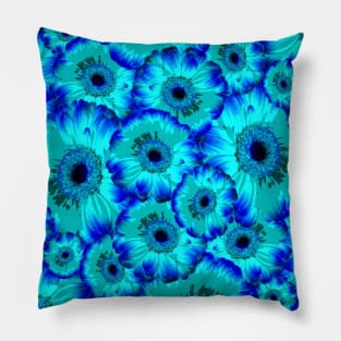 Blue floral pattern Pillow