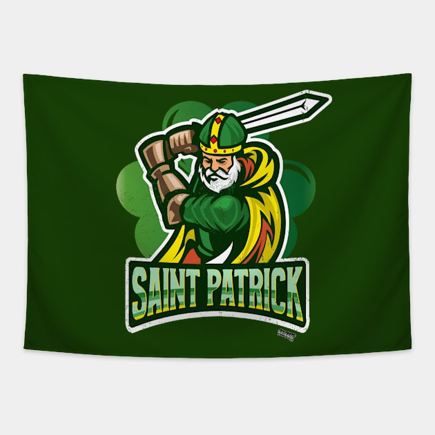 Saint Patrick Tapestry by SpottydoggCreatives