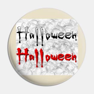 cool funny t-shirts Graphic Zombie Slash Halloween Pin