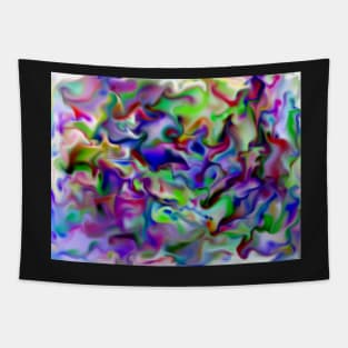 Acid Rainbow Swirls Tapestry