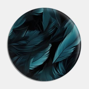 Whispers of Blue Feathers Pin