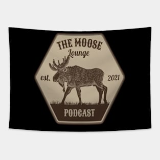 Moose Lounge Podcast Logo Tapestry