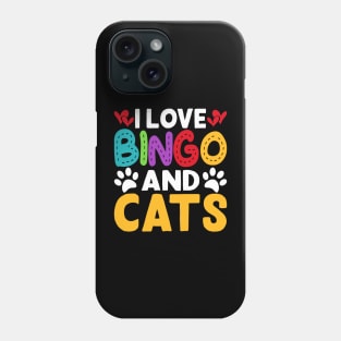 I Love Bingo And Cats T shirt For Women Phone Case