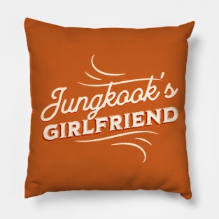 BTS Bangtan Jungkook girlfriend typography ARMY | Morcaworks Pillow