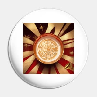 Coffee Coffe Art Vintage Retro Pin