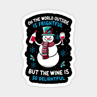 Funny Wine Gifts Men Women Wine Ugly Christmas Wine Magnet