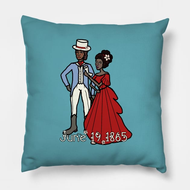 A Juneteenth Promenade Pillow by LochNestFarm