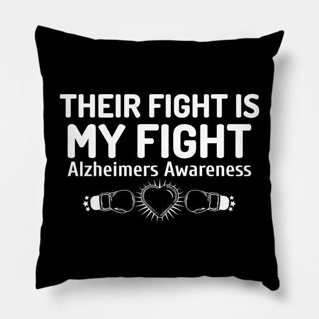 Alzheimers Awareness Pillow by Advocacy Tees