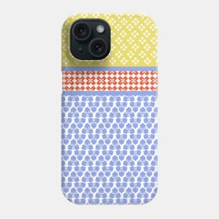 Japanese Style Geometric Motif Shibori Pattern Phone Case