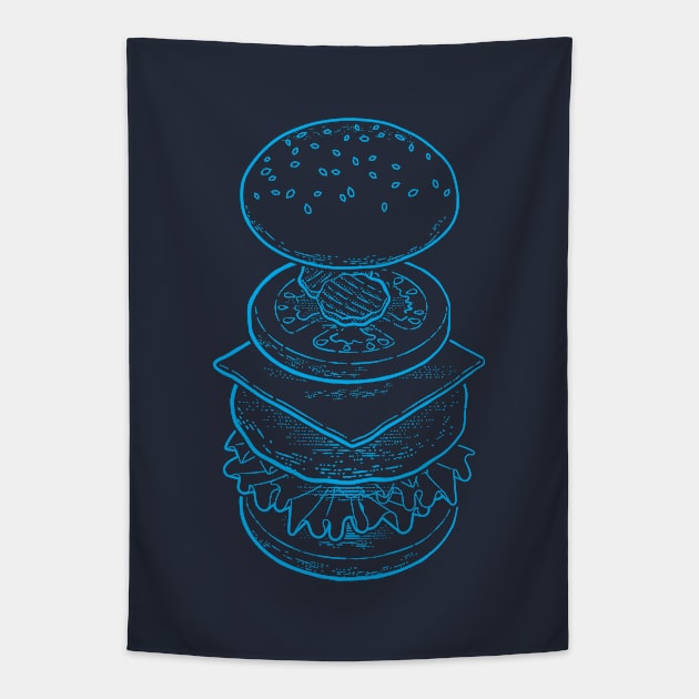 CHZBRGR Tapestry by mannypdesign