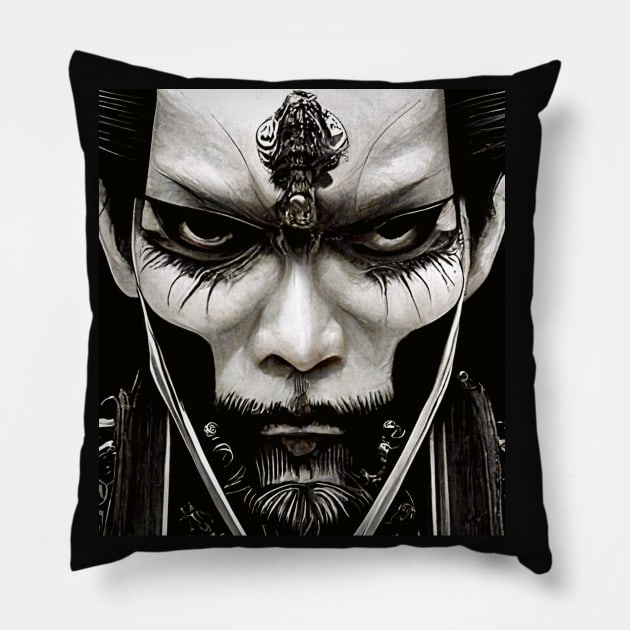 Evil Samurai Warlord Pillow by Edongski303 Teepublic Merch