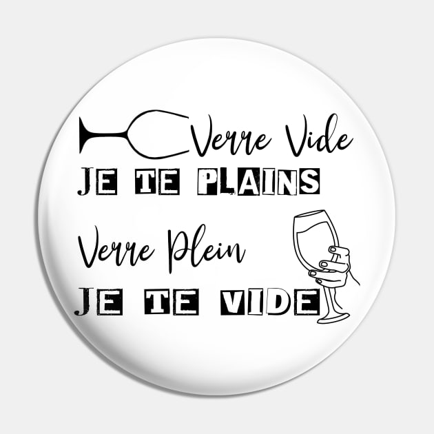 verre vide je te plains, verre plein, je te vide Pin by ChezALi