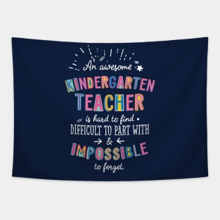 An awesome Kindergarten Teacher Gift Idea - Impossible to Forget Quote Tapestry