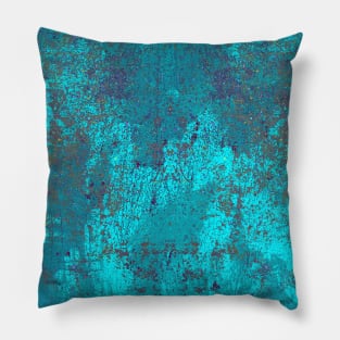 Water with grunge textured design Pillow