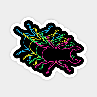 Beetle 80s Neon Magnet