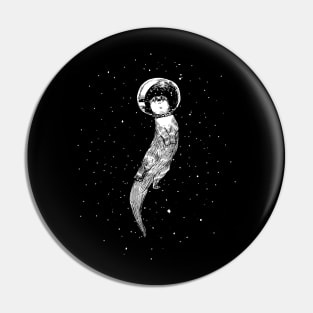 Drifting in Otter Space Pin