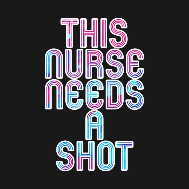 This nurse needs a shot blue and pink white outline by Captain-Jackson