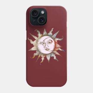 Colorful Sun and Moon Phone Case