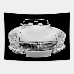 MGB 1970s classic car monochrome Tapestry