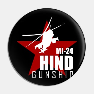 Helicopter Gunship MI-24 Hind Pin