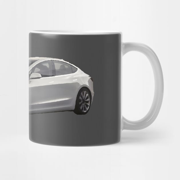 Tesla Model 3 Illustration | Coffee Mug