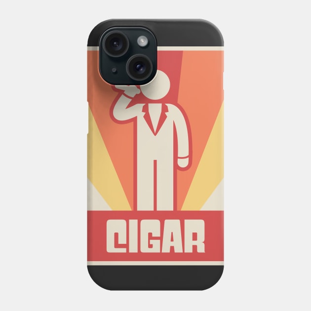 Vintage CIGAR Smoking Design Phone Case by MeatMan