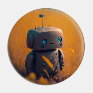 Indifferent Little Bot Pin