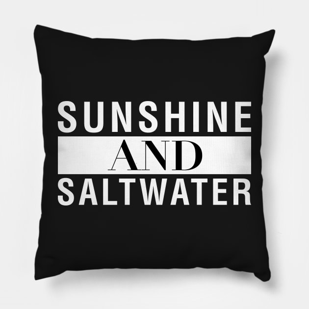 Sunshine And Saltwater Pillow by CityNoir
