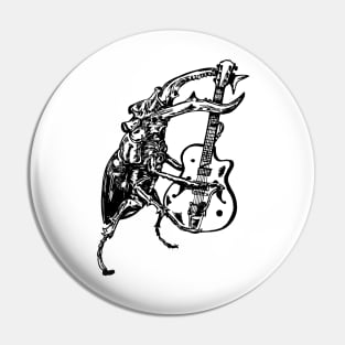 SEEMBO Beetle Playing Guitar Guitarist Musician Music Band Pin