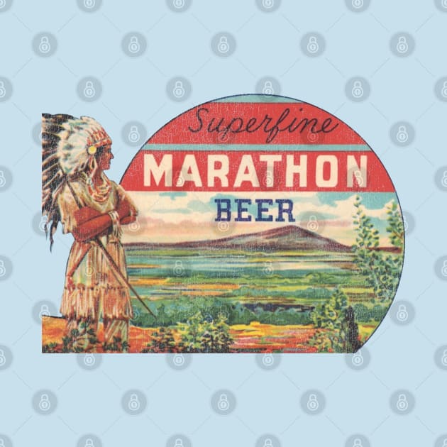 Superfine Marathon Beer Retro Defunct Wisconsin Breweriana by darklordpug