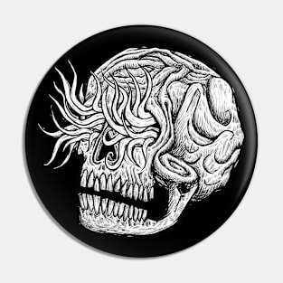 Skull logo Pin