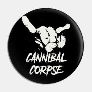 cannibal  horn sign Pin