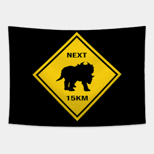 Attention Centrosaurus Crosses The Street Design Tapestry