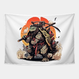 turtle samurai Tapestry