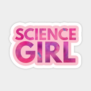 Science Girl Design | Female Science Fans Pink Nebula Magnet