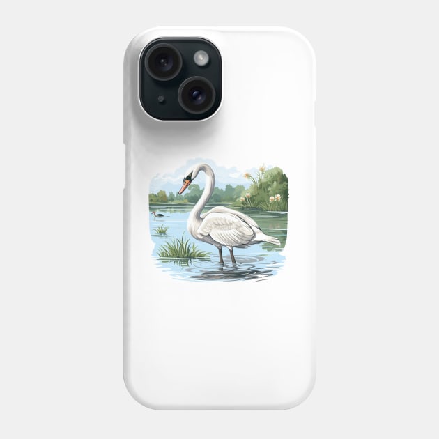 white swan Phone Case by zooleisurelife