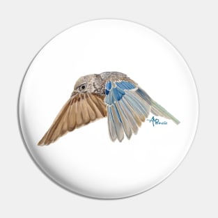 Soaring Bluebird Pin