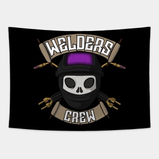 Welders crew Jolly Roger pirate flag Tapestry