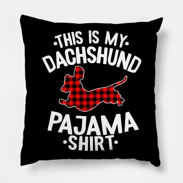 This Is My Dachshund Pajama Shirt Funny Dachshund Pillow by Kuehni