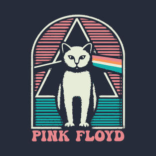 Pink Floyd Cat // 80s Music Fan Art T-Shirt