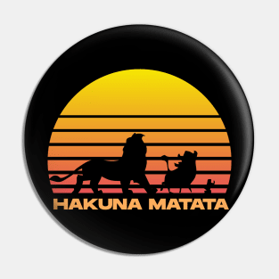 Hakuna Matata sunset Pin