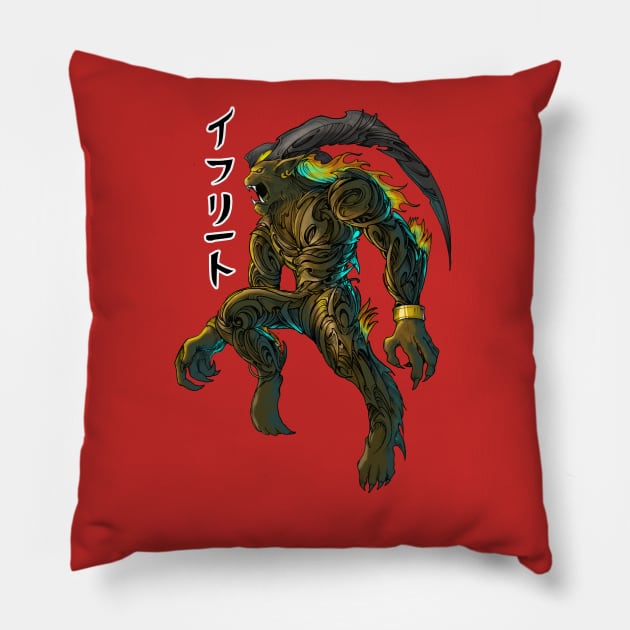 Ifrit Tribal Pillow by CandyShop