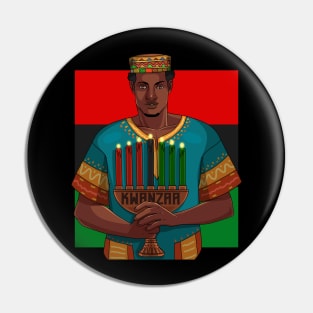 Happy Kwanzaa Pin