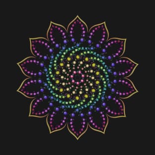 Spiral Spot Mandala T-Shirt