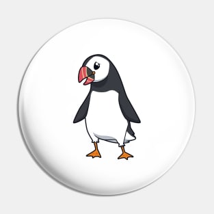 Kawaii atlantic puffin Pin