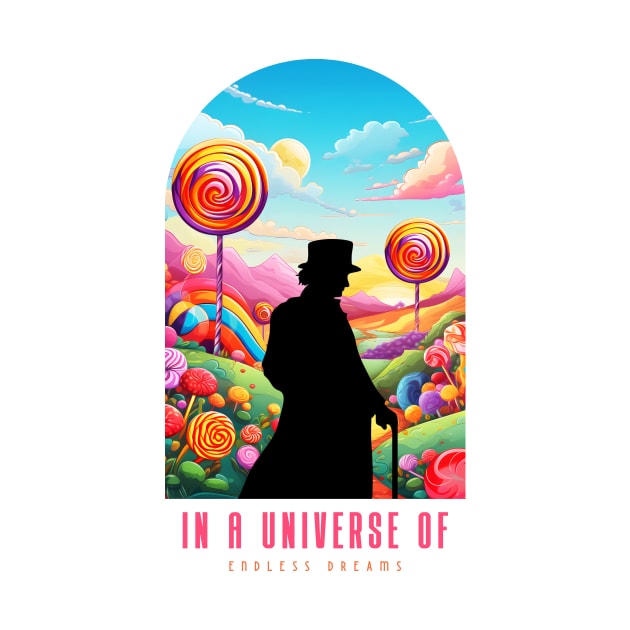 A Universe of Endless Dreams Chocolate Factory by Tip Top Tee's